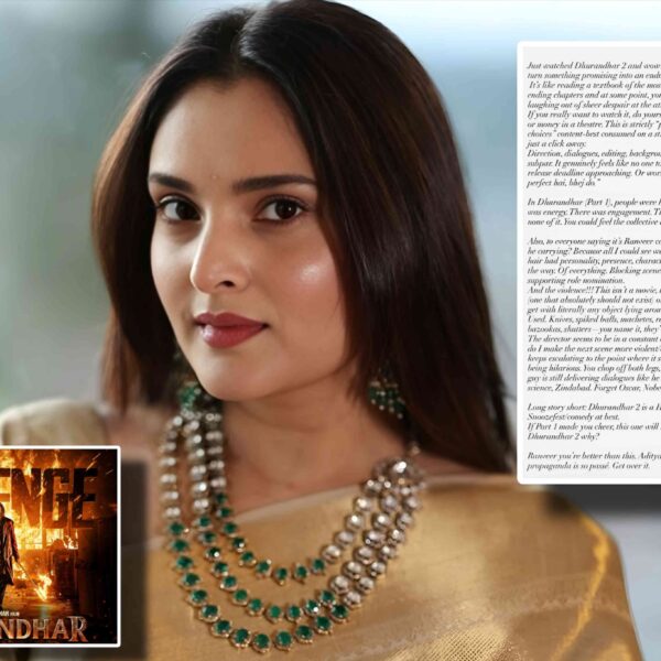 ramya spandana criticizes dhurandhar 2 review