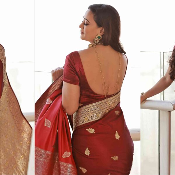 Shweta Tiwari Traditional Look Red Saree