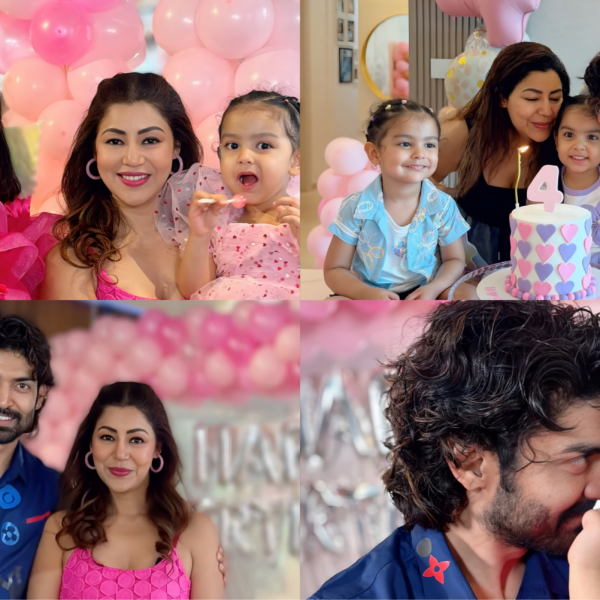 gurmeet choudhary daughter 4th birthday celebration photos