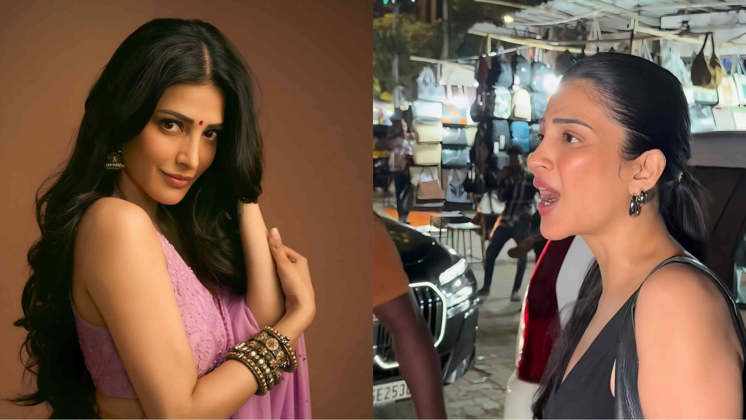 shruti haasan angry on paparazzi calling mumma viral video