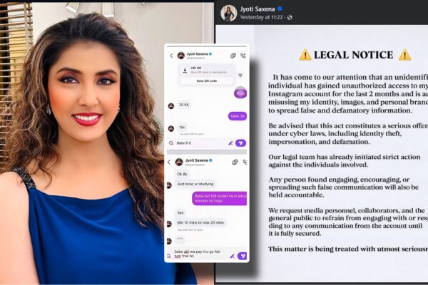jyoti saxena chat controversy viral screenshots instagram hack claim
