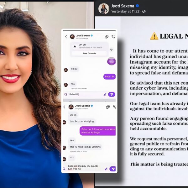 jyoti saxena chat controversy viral screenshots instagram hack claim
