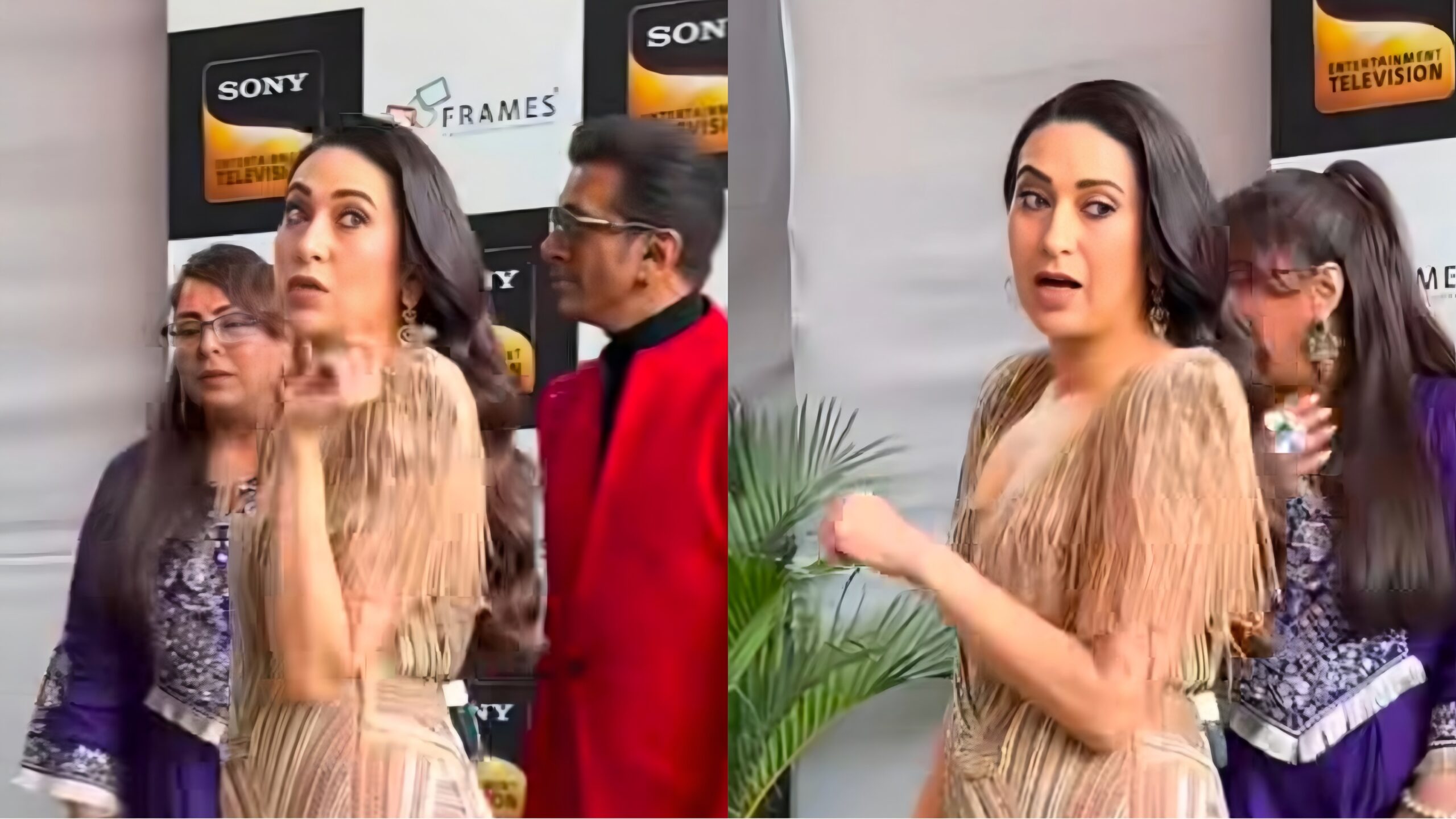karisma kapoor viral video asks paparazzi not to zoom face