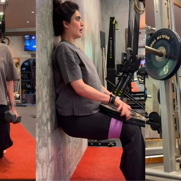 karishma tanna pregnancy workout video viral 42 age first baby